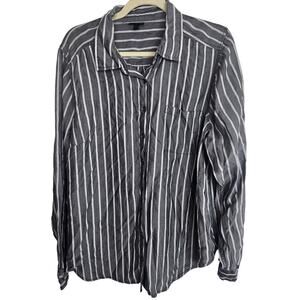 Torrid Womens Striped Top Plus Size 0X Minimalist Layering Classic Casual Office